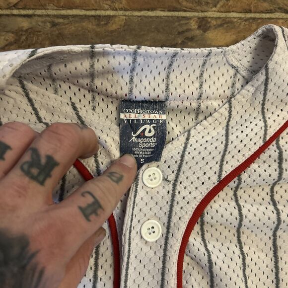 Cooperstown All Star Village Mens Size Small COOPERSTOWN GEAR Game Jersey #17 - Picture 4 of 7